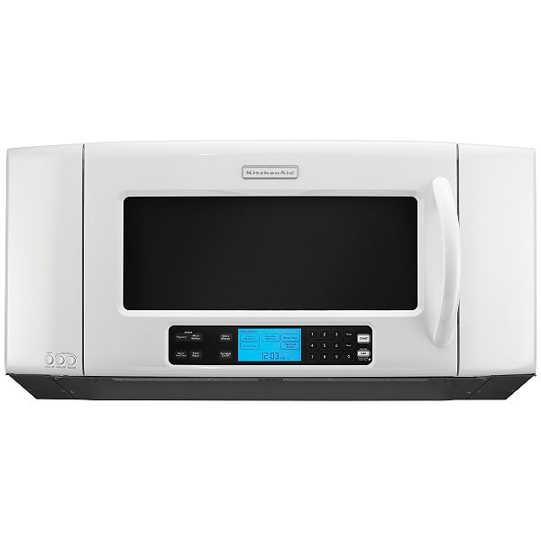 KitchenAid White 36" 2.0 cu. ft. Sensor Microhood Microwave Oven