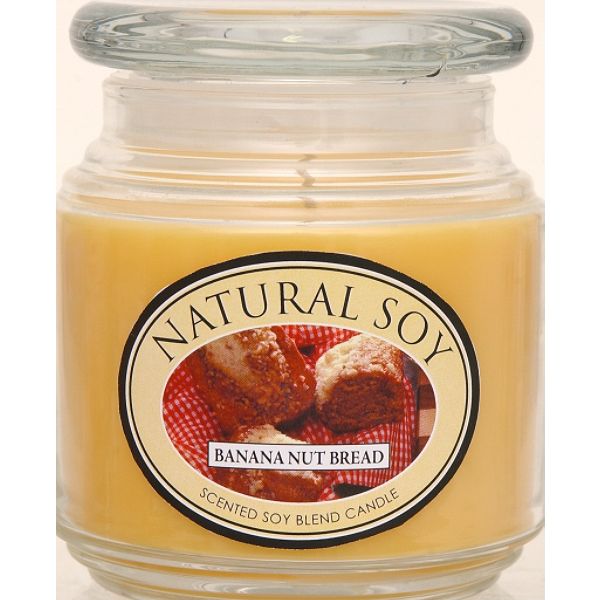 Hanna's Candles Natural Soy Scented Soy Candle Banana Nut Bread