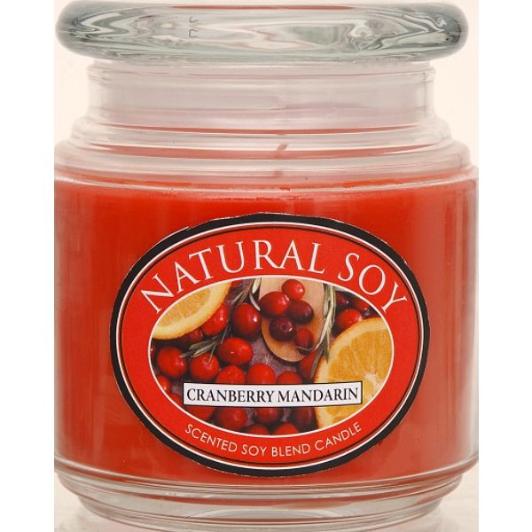 Hanna's Candles Natural Soy Scented Soy Candle Cranberry Mandarin