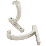 Antique Drapery Rod Co 3 Grace 1 Rod Brackets Polished Aluminum