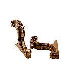 Antique Drapery Rod Co Monaco 2 Rod Bracket French Oak Gold Wash