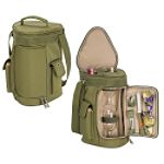 Picnic Time Meritage Insulated Wine and Cheese Service for 2 - Red Clay
