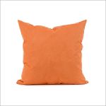 "ChicagoTextile 16"" Decorative Square Pillow - Microsuede Tangerine"
