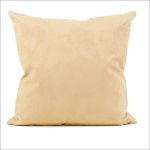 "ChicagoTextile 20"" Decorative Large Square Pillow - Microsuede Chamois"
