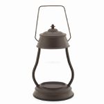Candle Warmers Hurricane Candle Warmer Lantern - Rustic Brown