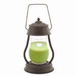 Candle Warmers Hurricane Lantern Combo Pack - Rustic Brown - Vanilla Pear