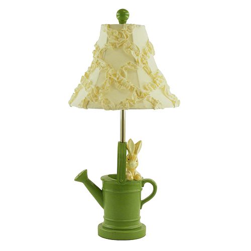 TLC Home Bunny in Watering Can Table Lamp by 
