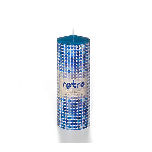Yummi Candles Pillar Candles, Retro 3x8 High Gloss.