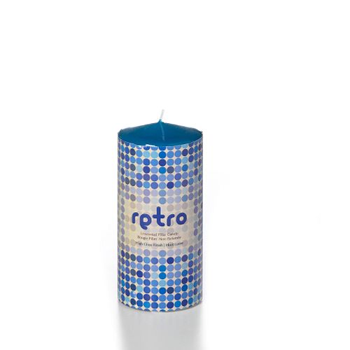 Yummi Candles Pillar Candles, Retro 3x6 High Gloss.