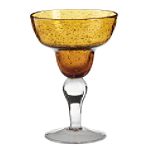 Artland Trading Inc Set of 4 Amber Margarita Glasses