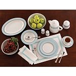 Everyday Luxe Uptown Blue 30pc Dinnerware Set