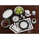 Click here to buy Everyday Luxe Uptown Black 30pc Dinnerware Set.
