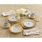 Everyday Luxe Gold Grandeur 20pc Dinnerware Set