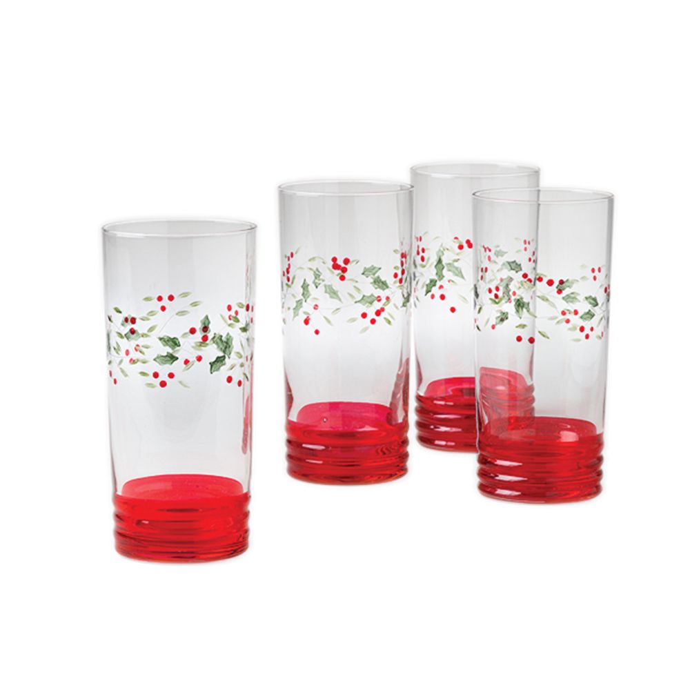 Pfaltzgraff Winterberry Set of 4 Water Coolers