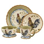 Whole Home Canterbury Rooster 16pc Dinnerware Set by ZRIKE COMPANY INC