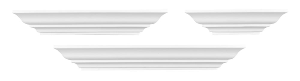 Burnes of Boston White 3 Piece Ledge Set