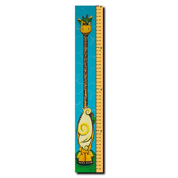 6 Foot Growth Chart-'Gauge the Giraffe' by Sylvia Masek