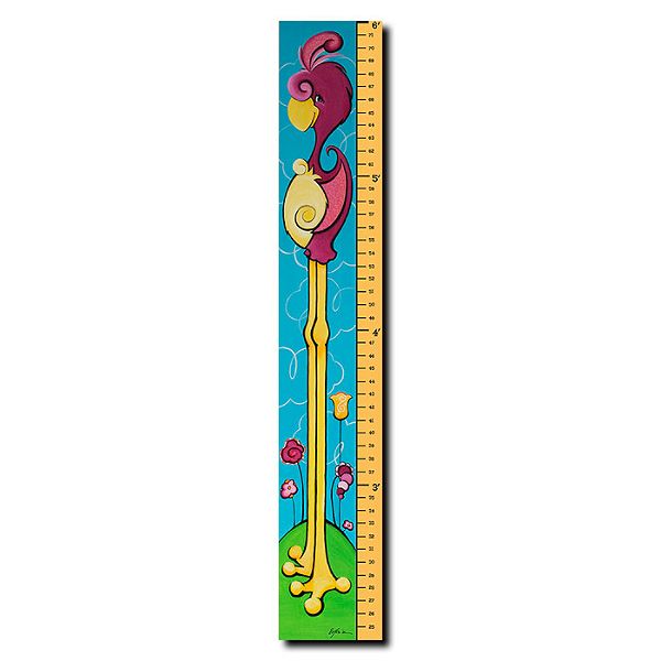 6 Foot Growth Chart-'Flamingrow' by Sylvia Masek