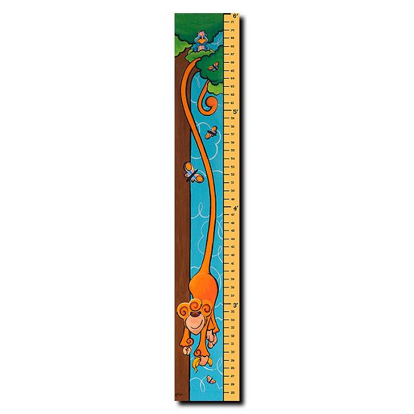 6 Foot Growth Chart-'Mark the Monkey' by Sylvia Masek