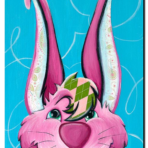 Dressy Bunny by Sylvia Masek-Ready to hang Gallery... by 