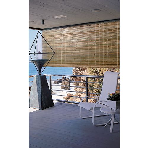 Radiance Laguna Bamboo Roll-Up Blind 59.5" W x 72" L Natural