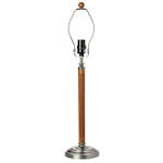 Whole Home Antique Pewter / Fluted Rosewood Table Lamp Base