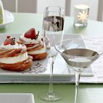 Ty Pennington Style Set of 4 Champagne Flutes
