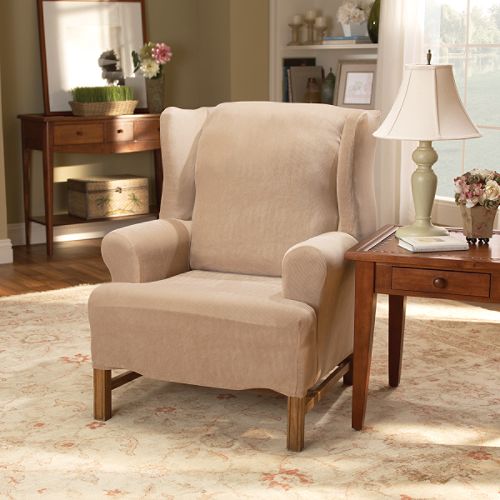Great Price Recliner Slipcovers - Stretch Pearson Flax