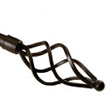 BCL 58TW28, Wire Twist Curtain Rod, Black Finish, 28 in. to 48 in.