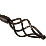 BCL 58TW48, Wire Twist Curtain Rod, Black Finish, 48 in. to 86 in.