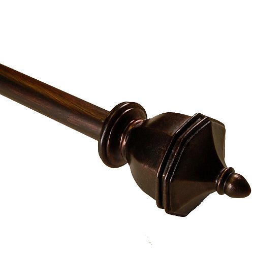 BCL 58UN48, Urn Curtain Rod, Antique Bronze Finish, 48 in. to 86 in.
