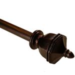 BCL 58UN86, Urn Curtain Rod, Antique Bronze Finish, 86 in. to 120 in.