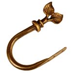 BCL 58LFHB, Leaf Holdback, Set of 2, Antique Gold Finish