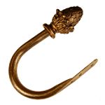 BCL 58CNHB, Pine Cone Holdback, Set of 2, Antique Gold Finish