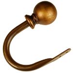 BCL 58BLHB, Classic Ball Holdback, Set of 2, Antique Gold Finish