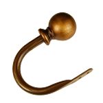 BCL 125BLHB, Classic Ball Holdback, Set of 2, Antique Gold Finish