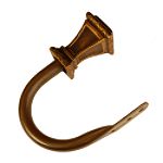 BCL B125SQHB, Trumpeted Square Holdback, Set of 2, Antique Gold Finish