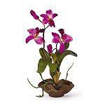 Nearly Natural Mini Cattelya Silk Orchid Flower Arrangement