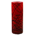 Aussem Glassware Black Cherry Glass Vase
