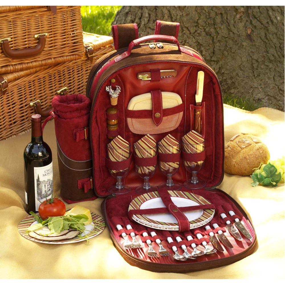 Picnic At Ascot Windsor Picnic Cooler Backpack for 4