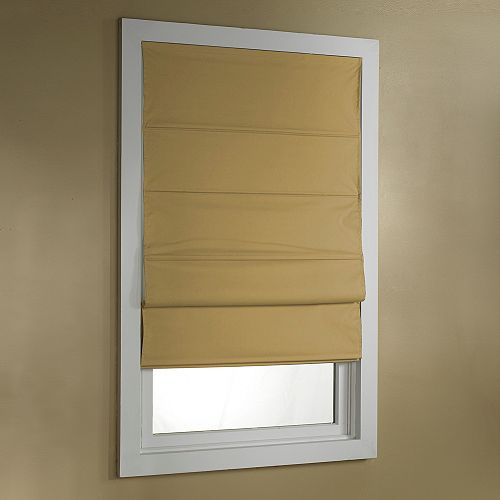 Green Mountain Vista Insulated Roman Shade - Goldenrod- 24x45