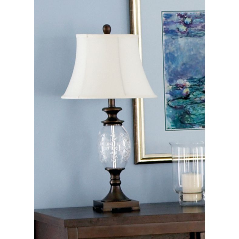 Whole Home Metal Glass Table Lamp Base