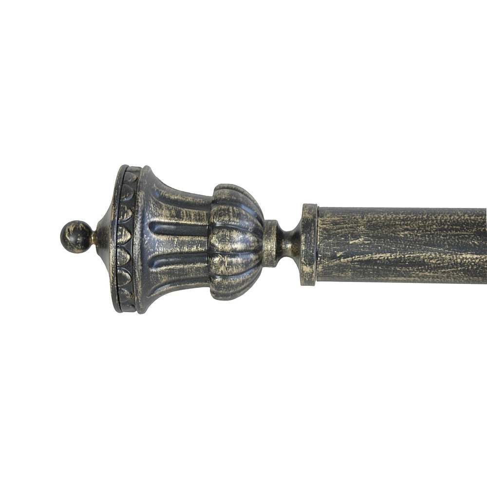 India House Brass CURTAIN ROD 48INCH TO 144INCH TROPHY