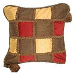India House Brass PILLOW 18INCH SQUARE CORDED/GIMP TUSCANY