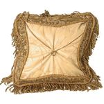 India House Brass PILLOW 18INCH SQUARE BULLION EARTHTONE