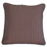 India House Brass PILLOW 18INCH SQUARE CHOCOLATE AND BEIGE
