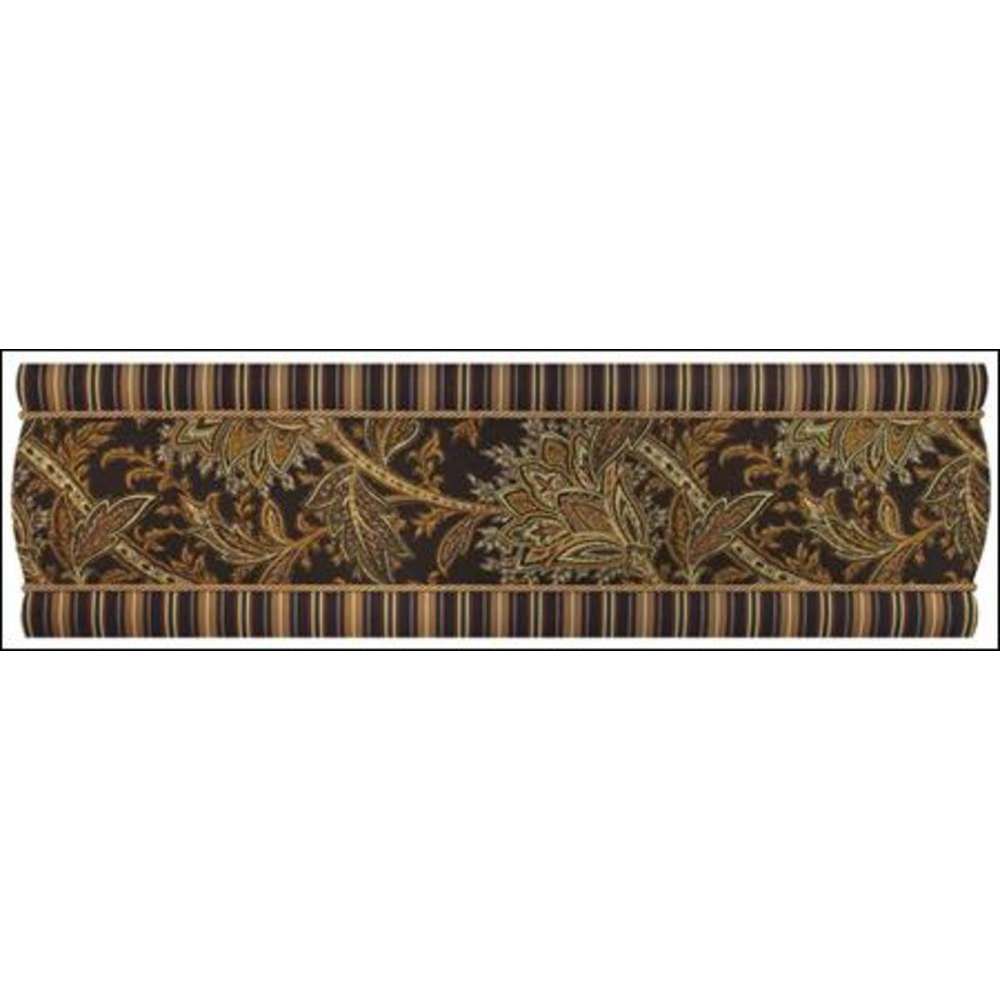 June Tailor 40 inch Fabric Covered Cornice - Augustine Chocolate