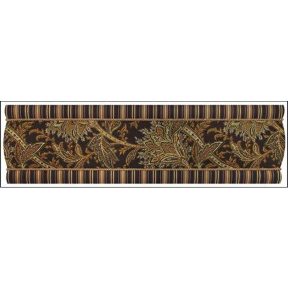 June Tailor 68 inch Fabric Covered Cornice in Augustine Chocolate