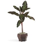 Nearly Natural Banana Tree w/Wood Pot
