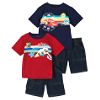 Infant & Toddler Boy's 2-Piece Character Denim Shorts Set